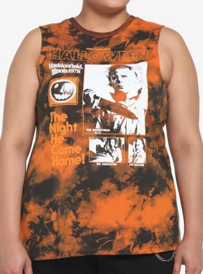 Halloween Poster Wash Girls Muscle Top Plus