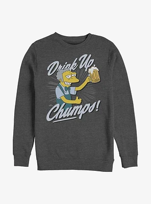 The Simpsons Drink Up Moe Crew Sweatshirt