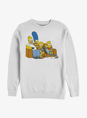 The Simpsons Family Couch Crew Sweatshirt