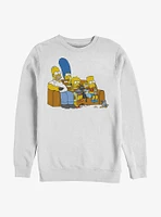 The Simpsons Family Couch Crew Sweatshirt