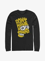 The Simpsons Bart Don't Have A Cow Man Long-Sleeve T-Shirt