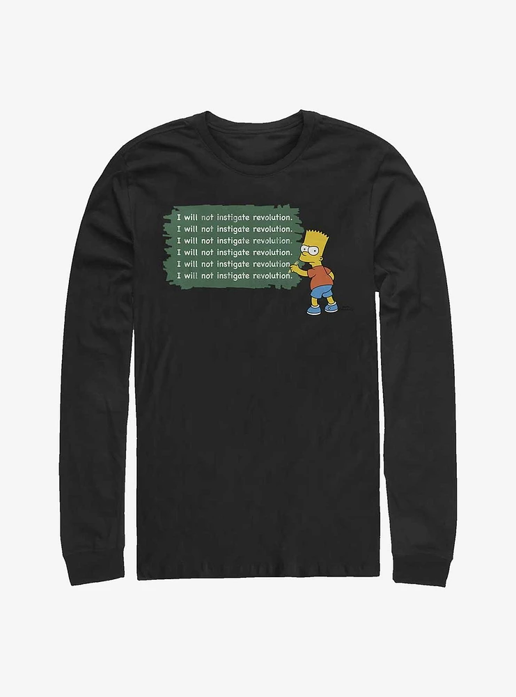 The Simpsons Bart Instigate A Revolution Long-Sleeve T-Shirt