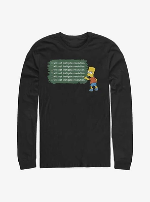 The Simpsons Bart Instigate A Revolution Long-Sleeve T-Shirt