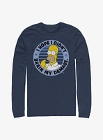 The Simpsons Brain Homer My Damage Long-Sleeve T-Shirt