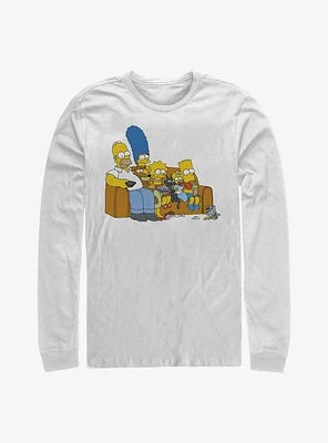 The Simpsons Family Couch Long-Sleeve T-Shirt