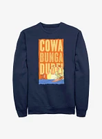 The Simpsons Bart Cowa Bunga Dude Crew Sweatshirt