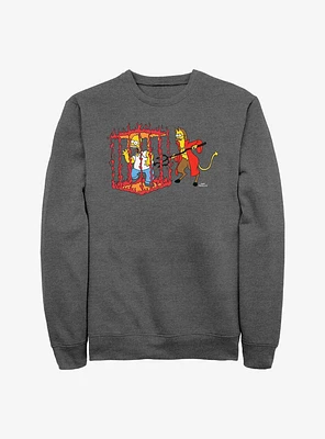 The Simpsons Devil Flanders Crew Sweatshirt