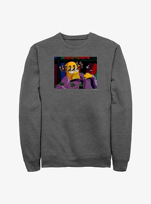 The Simpsons Dizzy Homer Crew Sweatshirt