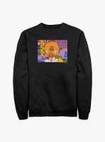 The Simpsons Donut Head Homer Crew Sweatshirt