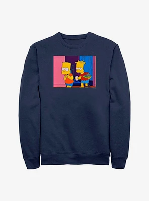 The Simpsons Double Bart Crew Sweatshirt