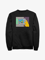 The Simpsons Old Man Yells Crew Sweatshirt