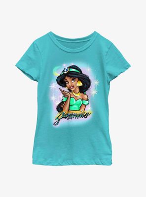 Disney Aladdin Princess Jasmine Airbrush Youth Girls T-Shirt