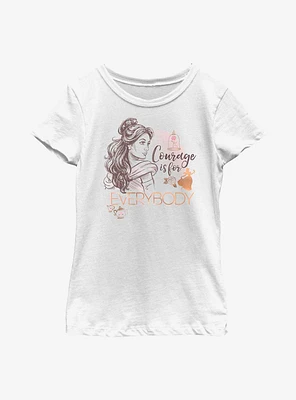 Disney Beauty And The Beast Courage Is For Everybody Youth Girls T-Shirt