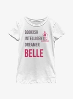 Disney Beauty And The Beast Belle List Youth Girls T-Shirt