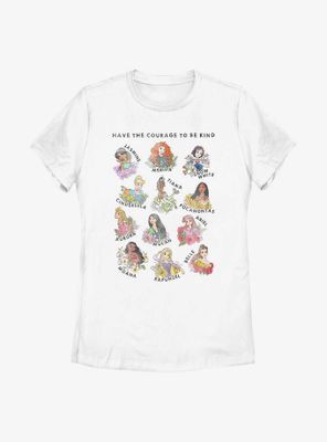 Disney Princesses Hand-drawn Womens T-Shirt