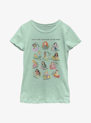 Disney Princesses Hand-drawn Youth Girls T-Shirt