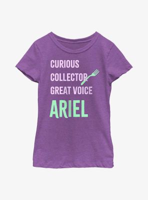 Disney The Little Mermaid Ariel List Youth Girls T-Shirt