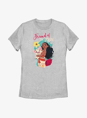Disney Moana Friend Of The Ocean Womens T-Shirt