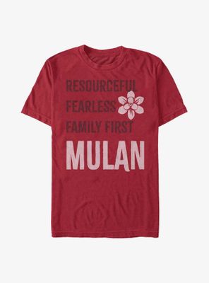 Disney Mulan Princess List T-Shirt