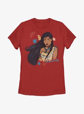 Disney Pocahontas Sketch Womens T-Shirt