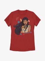 Disney Pocahontas Sketch Womens T-Shirt
