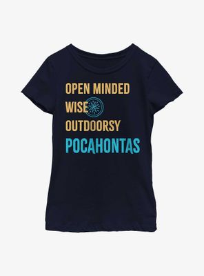 Disney Pocahontas Princess List Youth Girls T-Shirt