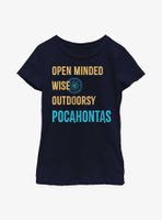 Disney Pocahontas Princess List Youth Girls T-Shirt