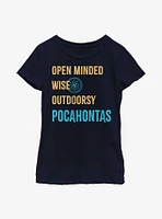 Disney Pocahontas Princess List Youth Girls T-Shirt