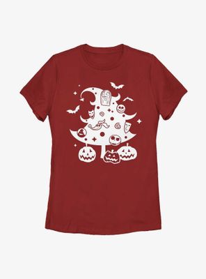 Disney Nightmare Before Christmas Tree Womens T-Shirt