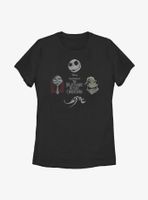 Disney Nightmare Before Christmas Heads Up Womens T-Shirt