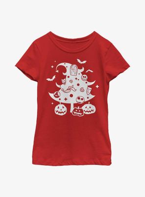 Disney Nightmare Before Christmas Tree Youth Girls T-Shirt