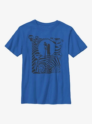 Disney Nightmare Before Christmas Hypnotic Jack And Sally Youth T-Shirt