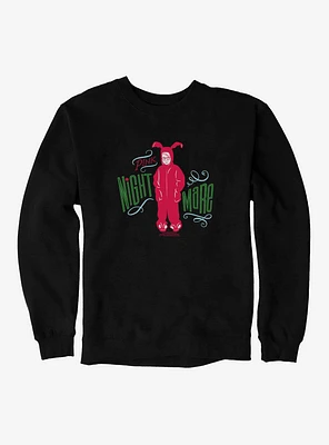 A Christmas Story Pink Nightmare Dark Sweatshirt