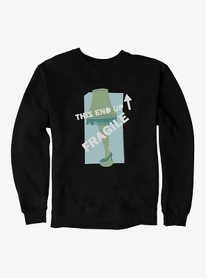 A Christmas Story This End Up Fragile  Sweatshirt