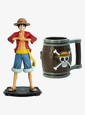 One Piece Luffy Figure And Straw Hat 3D Mug