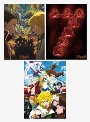 The Seven Deadly Sins 3 Pack Posters