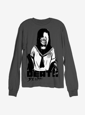 Zombie Makeout Club Masked School Girl Long-Sleeve T-Shirt