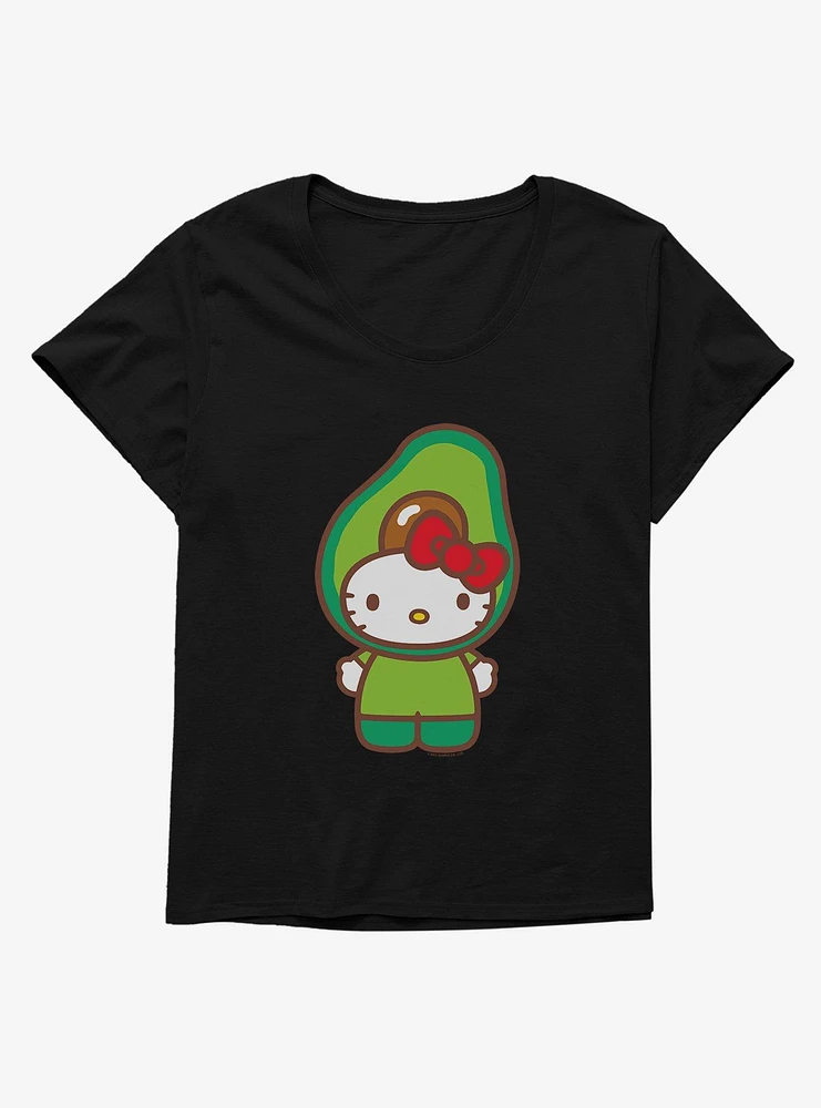 Hello Kitty Five A Day Avacado  Girls T-Shirt Plus