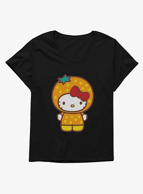Hello Kitty Five A Day Orange Outfit Girls T-Shirt Plus