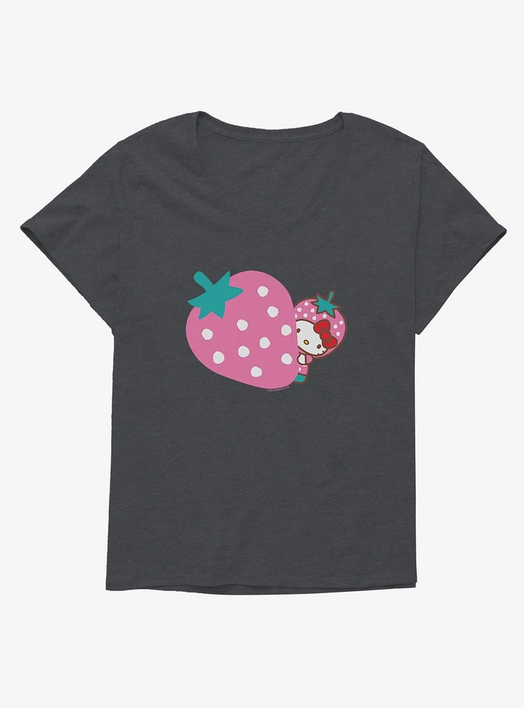 Hello Kitty Five A Day Pink Strawberry Girls T-Shirt Plus