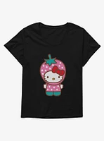 Hello Kitty Five A Day Strawberry Hat Girls T-Shirt Plus