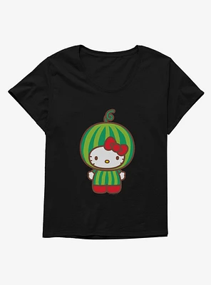 Hello Kitty Five A Day Watermelon Head Girls T-Shirt Plus