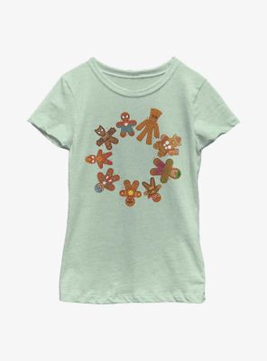 Marvel Gingerbread Cookie Circle Youth Girls T-Shirt