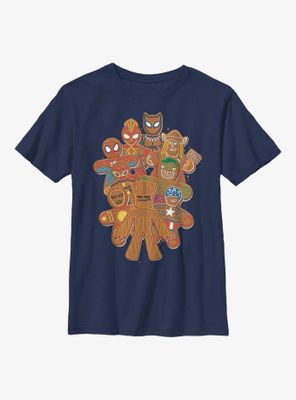 Marvel Avengers Gingerbread Cookies Youth T-Shirt