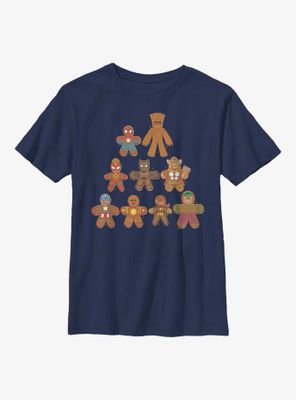 Marvel Gingerbread Cookie Tree Youth T-Shirt