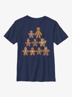 Marvel Gingerbread Cookie Tree Youth T-Shirt