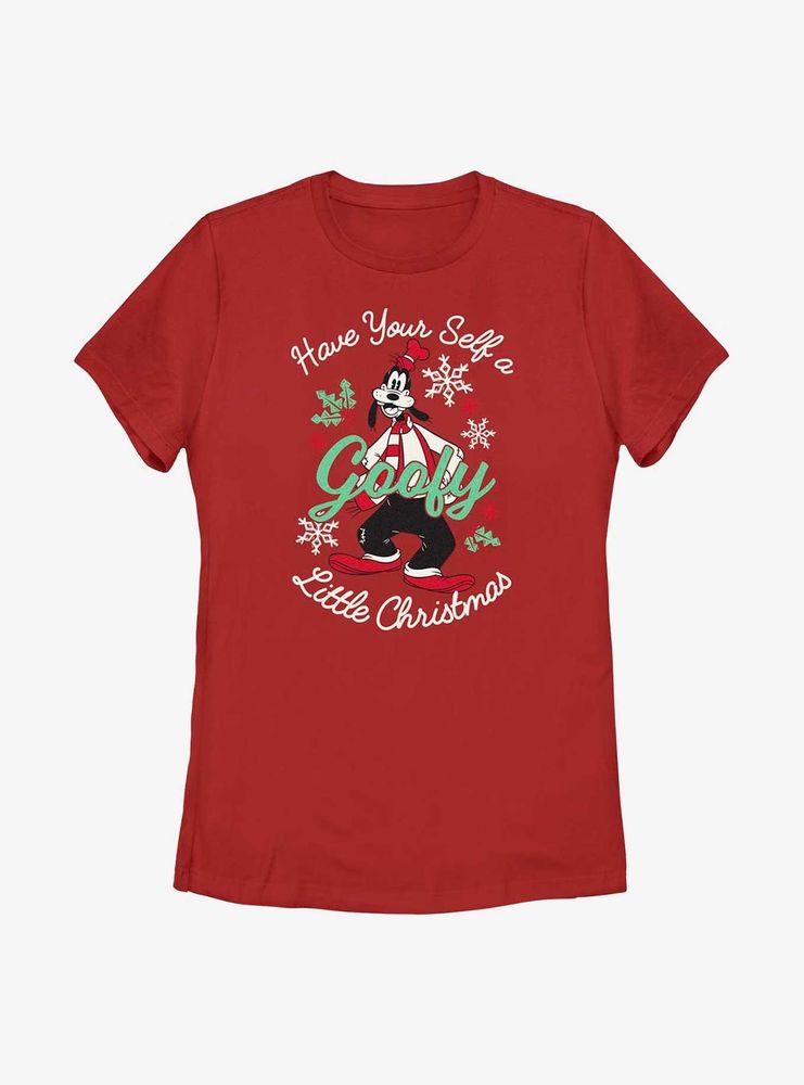 Disney Goofy Have Yourself A Little Christmas Womens T-Shirt