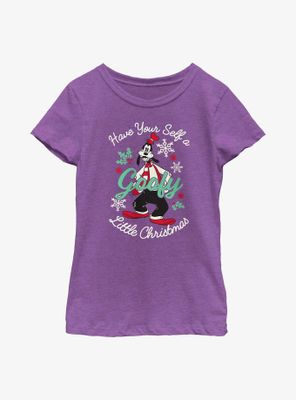 Disney Goofy Have Yourself A Little Christmas Youth Girls T-Shirt
