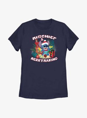 Disney Lilo And Stitch Mischief Merrymaking Womens T-Shirt