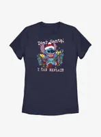 Disney Lilo And Stitch Dear Santa Womens T-Shirt